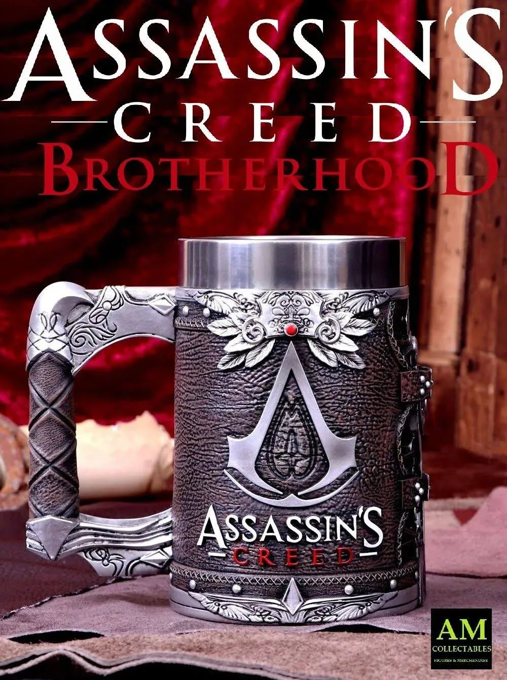 Officially Licensed Assassin’s Creed® Brown Hidden Blade Game Tankard 15.5cm