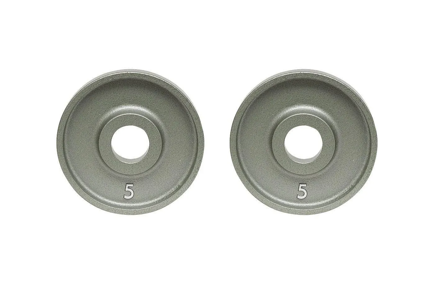 IVANKO (OM-5) Cast-Iron, Machined Olympic Plate Grey 5 lbs (Pair)