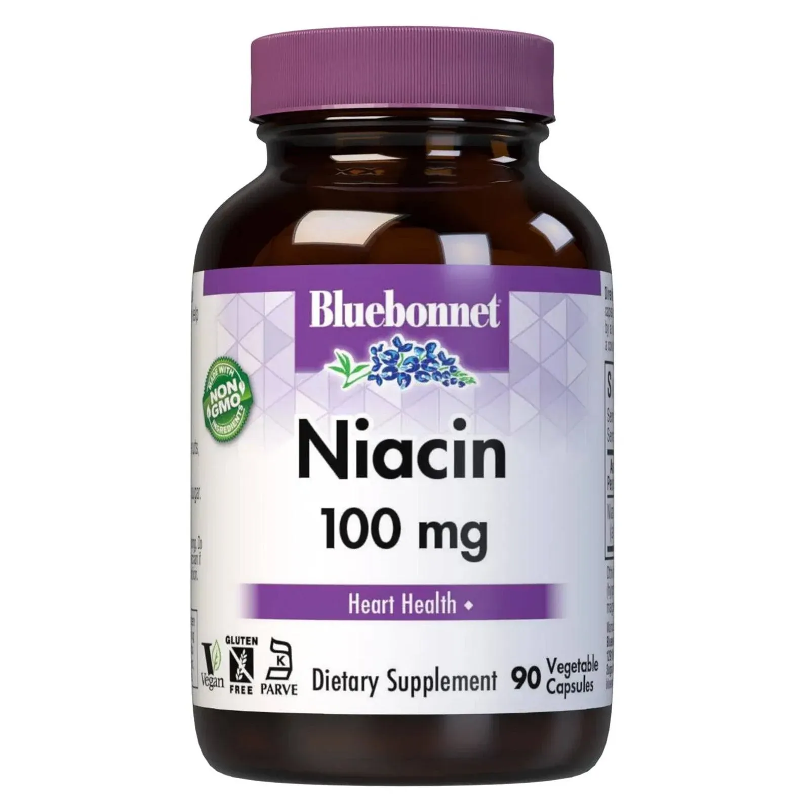 BlueBonnet Niacin 100 mg Vegetable Capsules