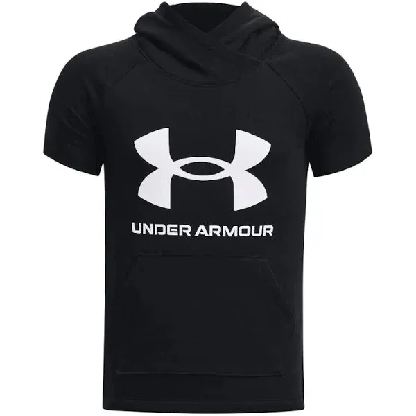 Under Armour Girls' Rival Fleece Short-Sleeve Hoodie