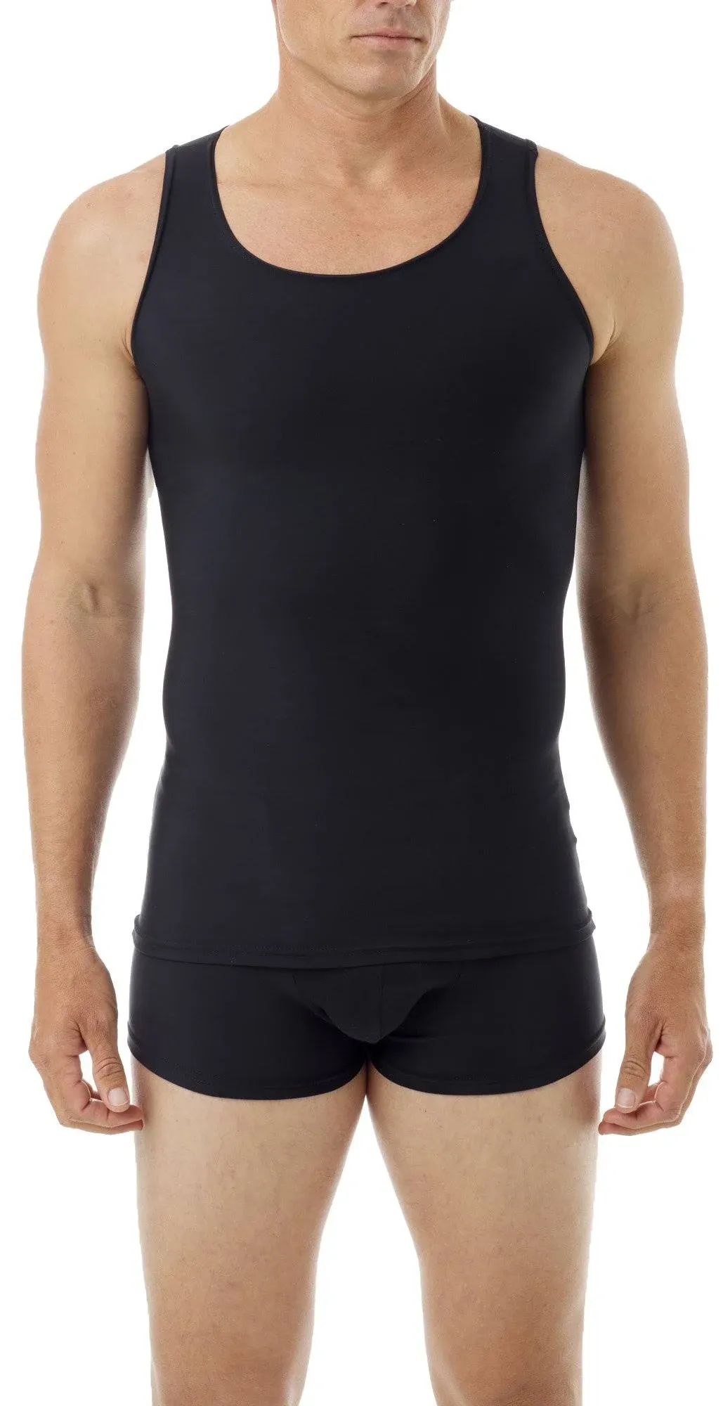 Underworks Mens Microfiber High Performance Compression Tank for Workouts, Sports Training and Shaping 473