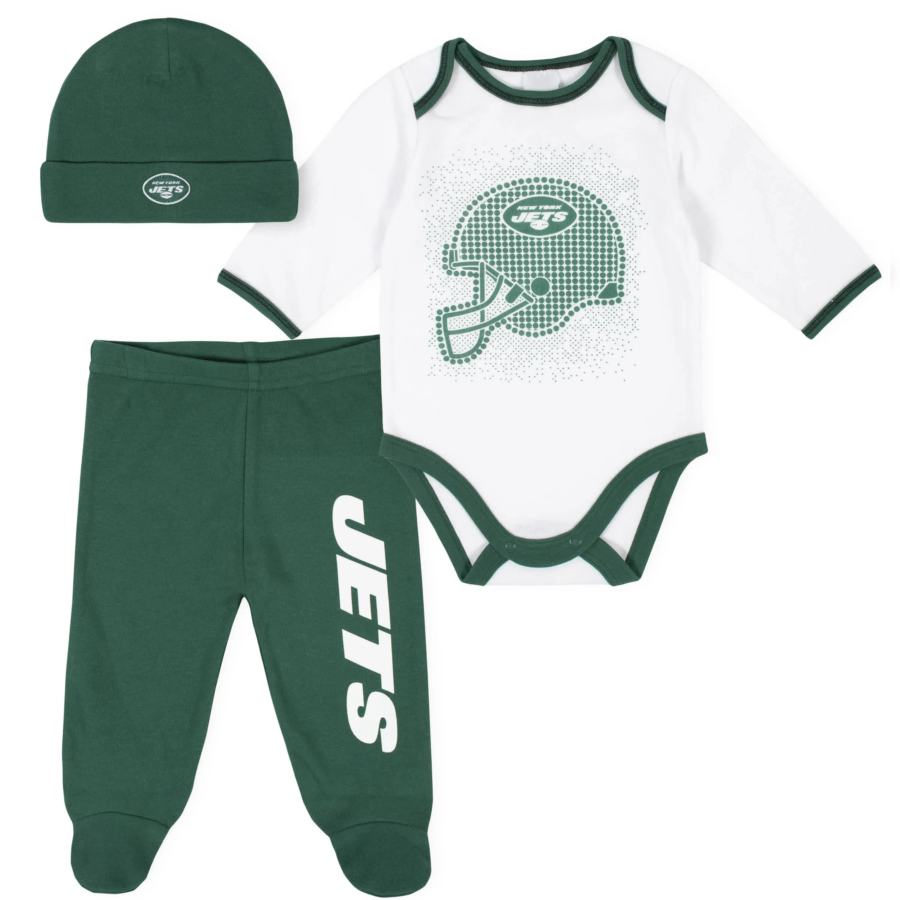 Gerber Unisex Baby NFL Team Footed Pant and Bodysuit Gift Set