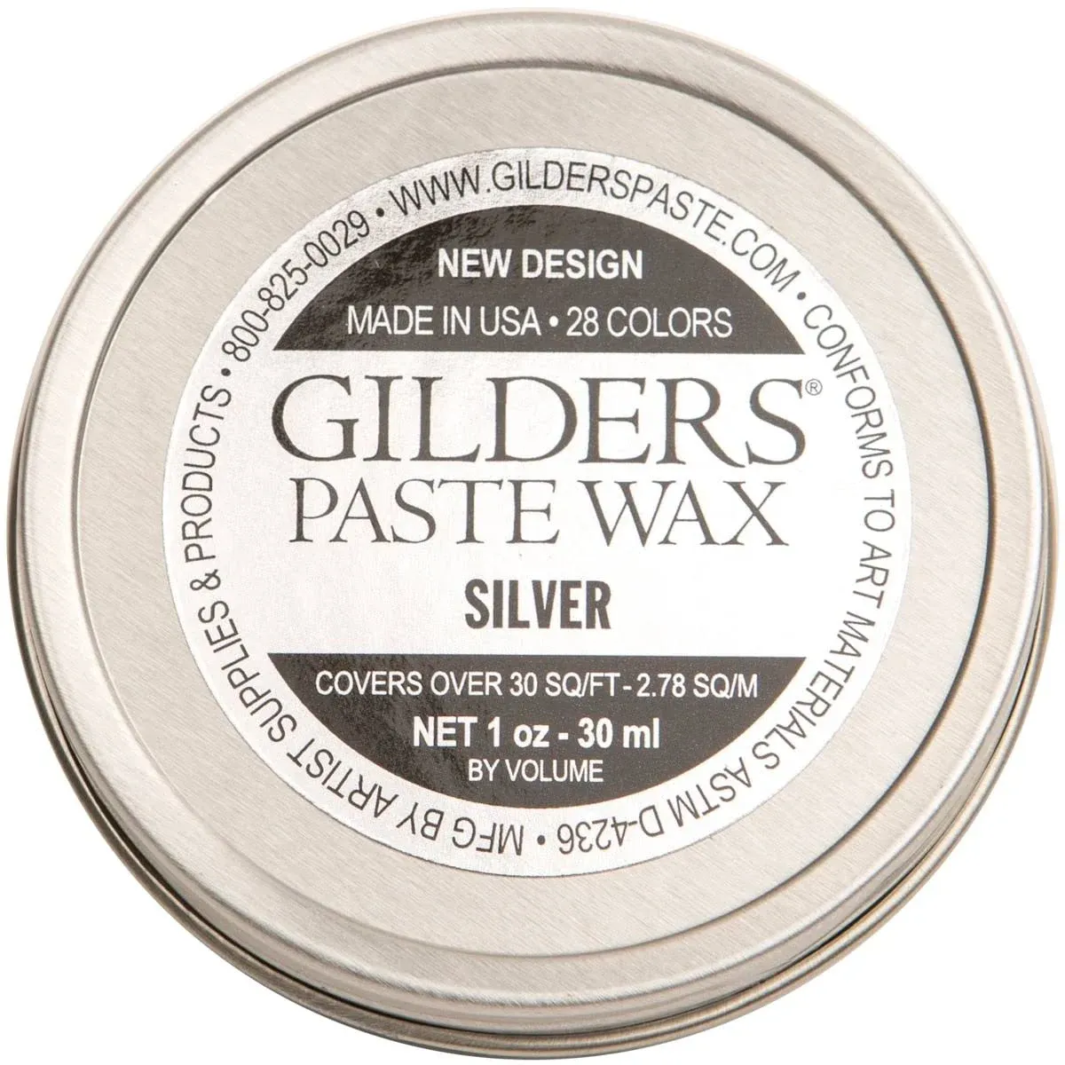 Baroque Art Gilders Paste, 1 Ounce, Silver