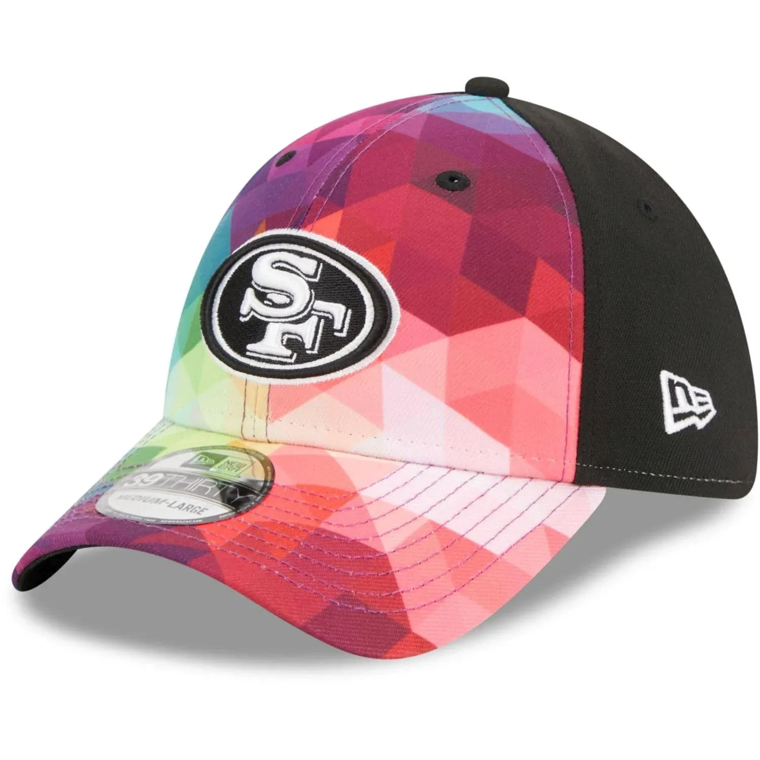 Men's New Era Pink San Francisco 49ers 2023 NFL Crucial Catch 39THIRTY Flex Hat