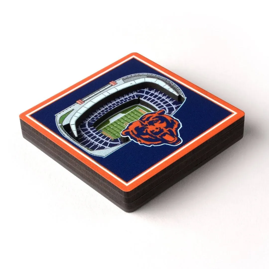 Chicago Bears 3D Stadium View Magnet, Blue, Size NA, Rally House