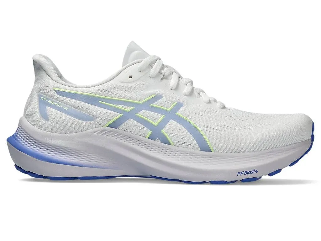 ASICS GT-2000 12 11.5 , White/Saphire (Women's)