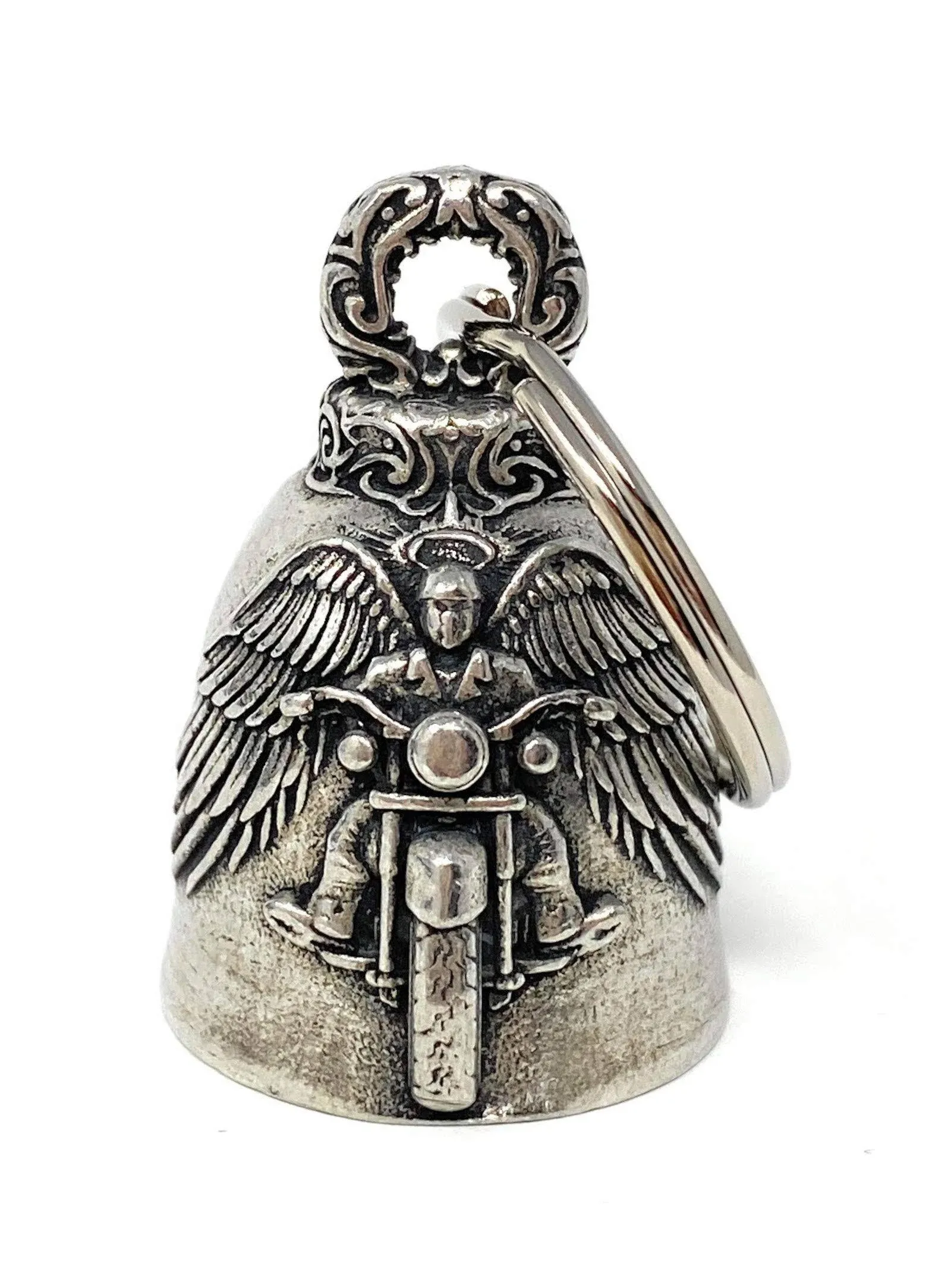 ANGEL BIKER BELL MOTORCYCLE ACCESSORY OR KEYCHAIN DRIVE AWAY GREMLINS 