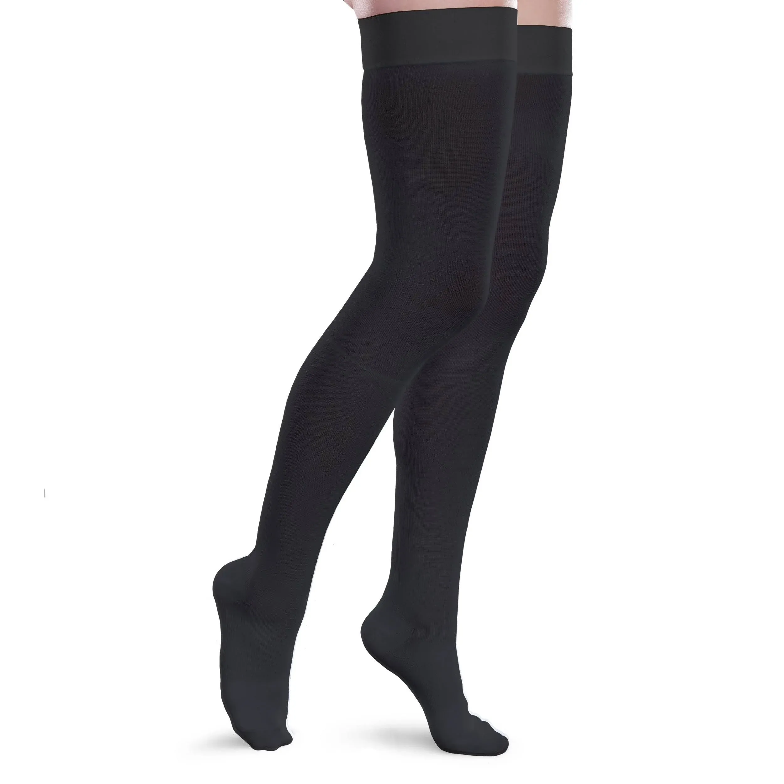 Therafirm Core-Spun Socks 30-40mmHg (Black, Medium Short)