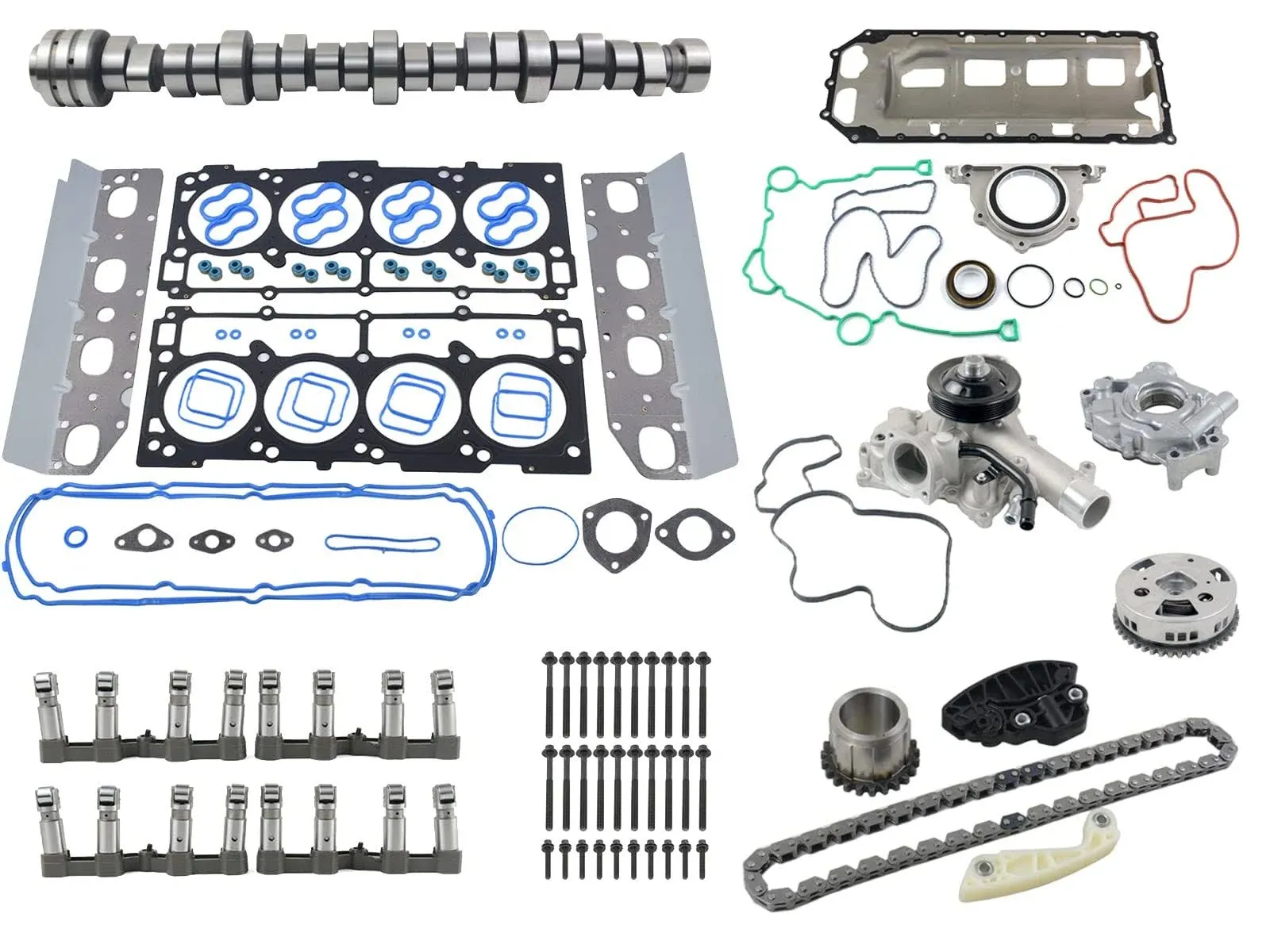 Koomaha MDS Lifters Camshaft Kit Oil &amp; Water Pump Kit Replacement for 2009-20...