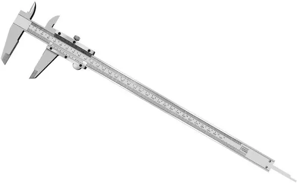 ZLKSKER 0-12 Inch / 300mm Micrometer Vernier Caliper, Stainless Steel Precision Measuring Tool (Inch/Metric), Depth/Inside/Outside/Step Measurement, 0.001" / 0.02mm