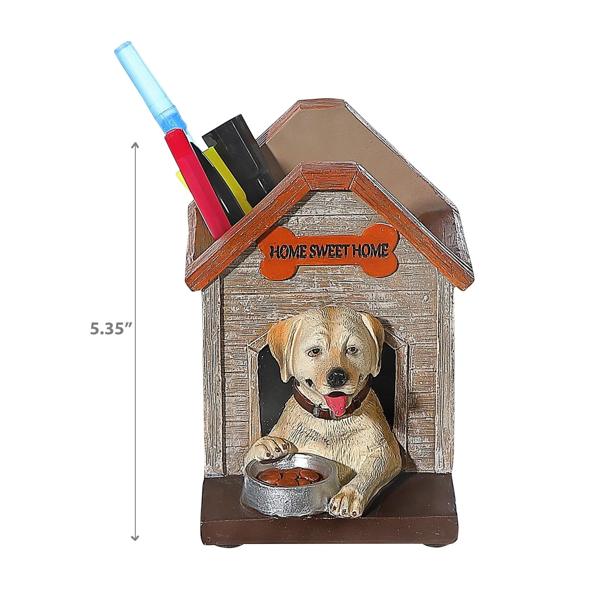 World of Wonders Gifts World of Wonders Dog Figurine Decorative Desktop Organizer ...