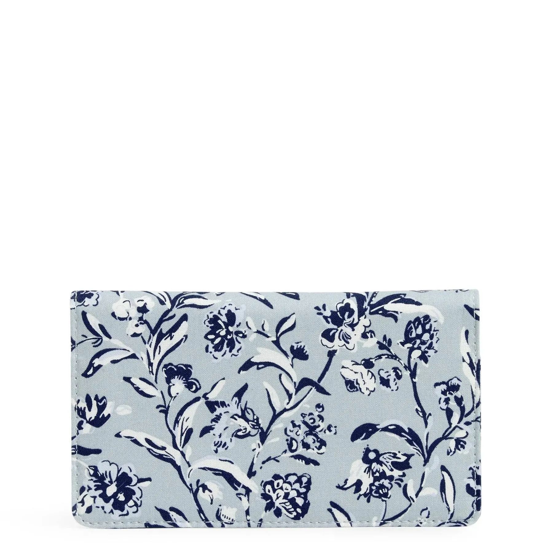 Vera Bradley Women's Cotton Checkbook Cover Perennials Gray