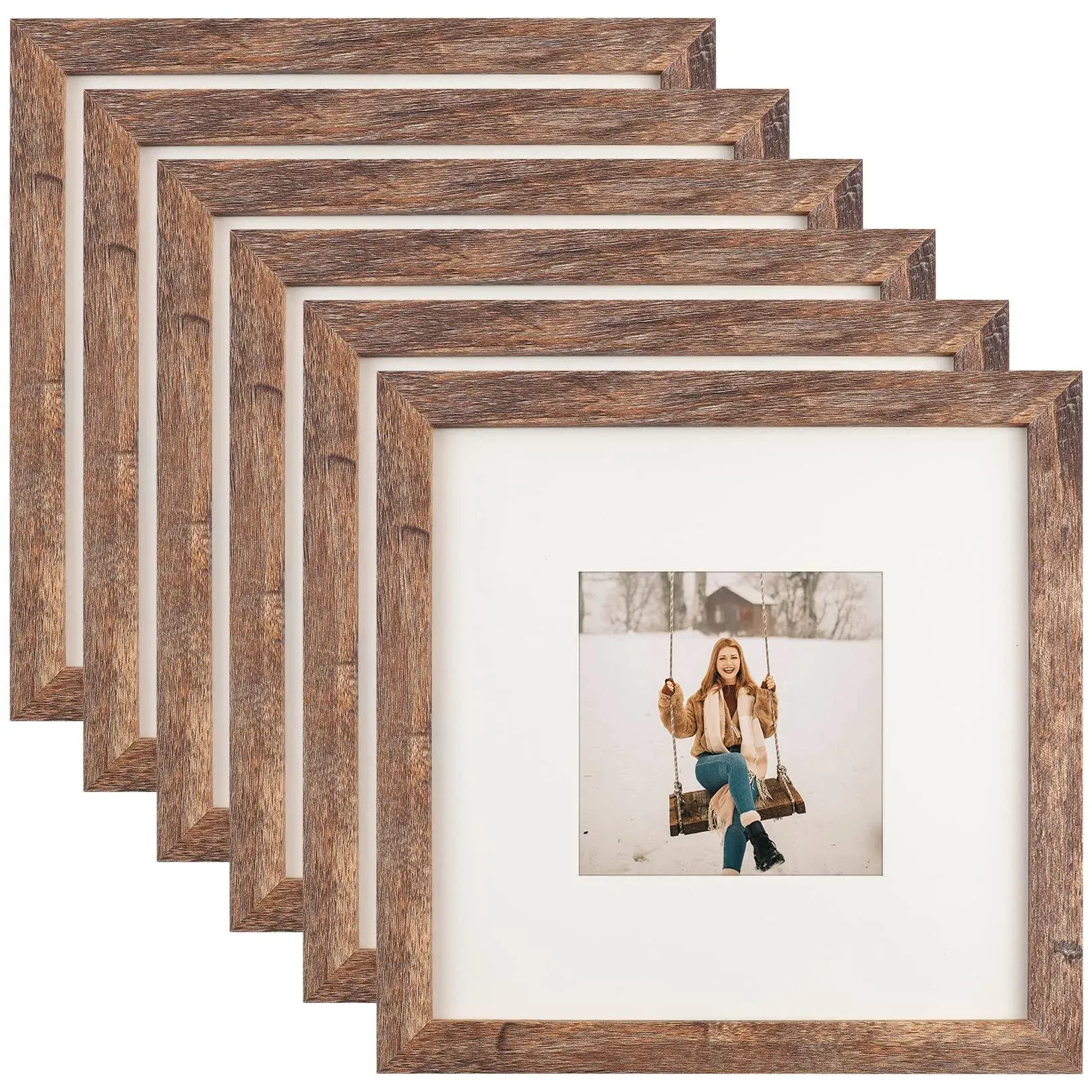 TOFOREVO 8x8 Square Picture Frames Set of 6