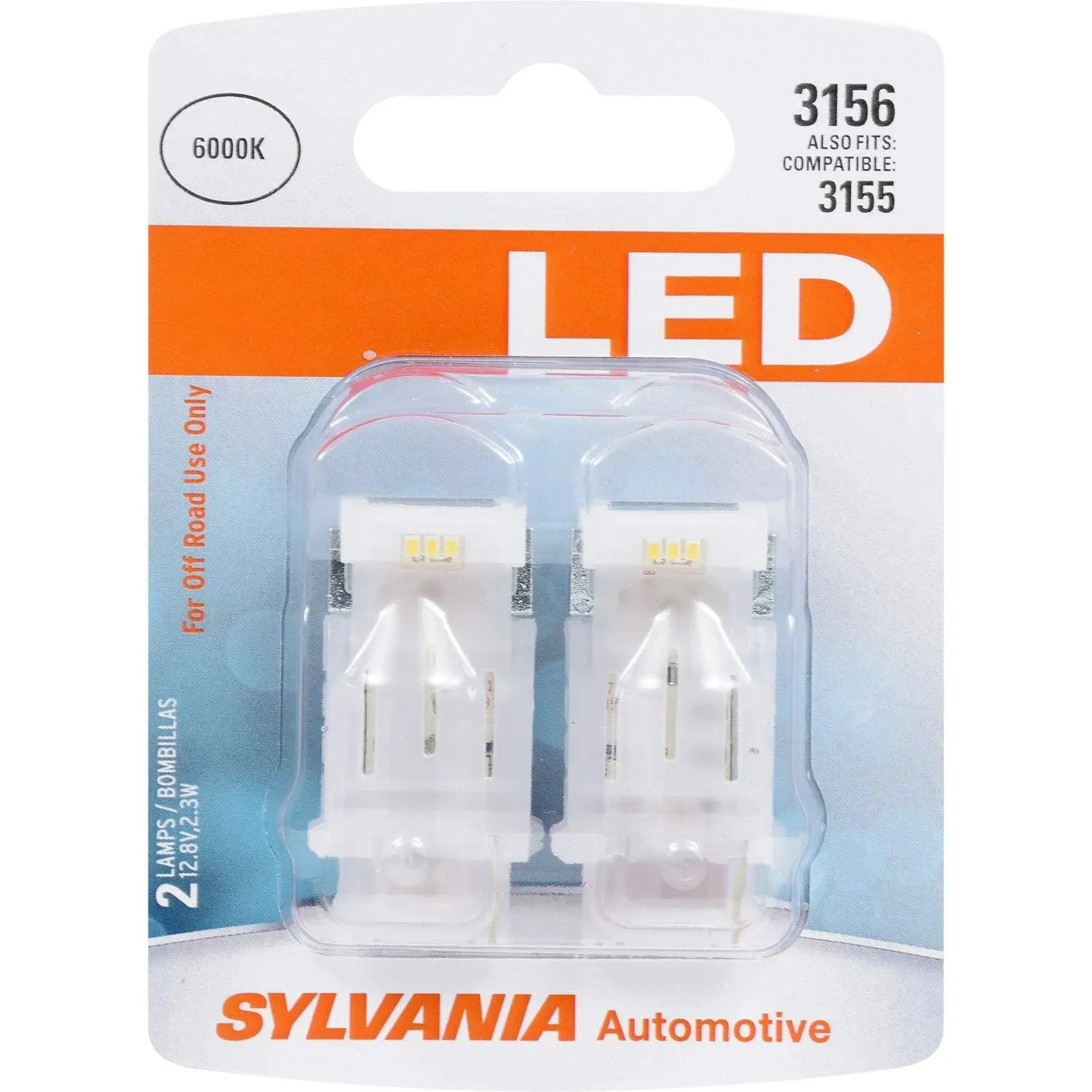 Sylvania 3156 White LED Bulb Contains 2 Bulbs