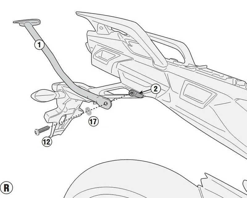 GIVI Specific Rack - Yamaha Tracer SR2139