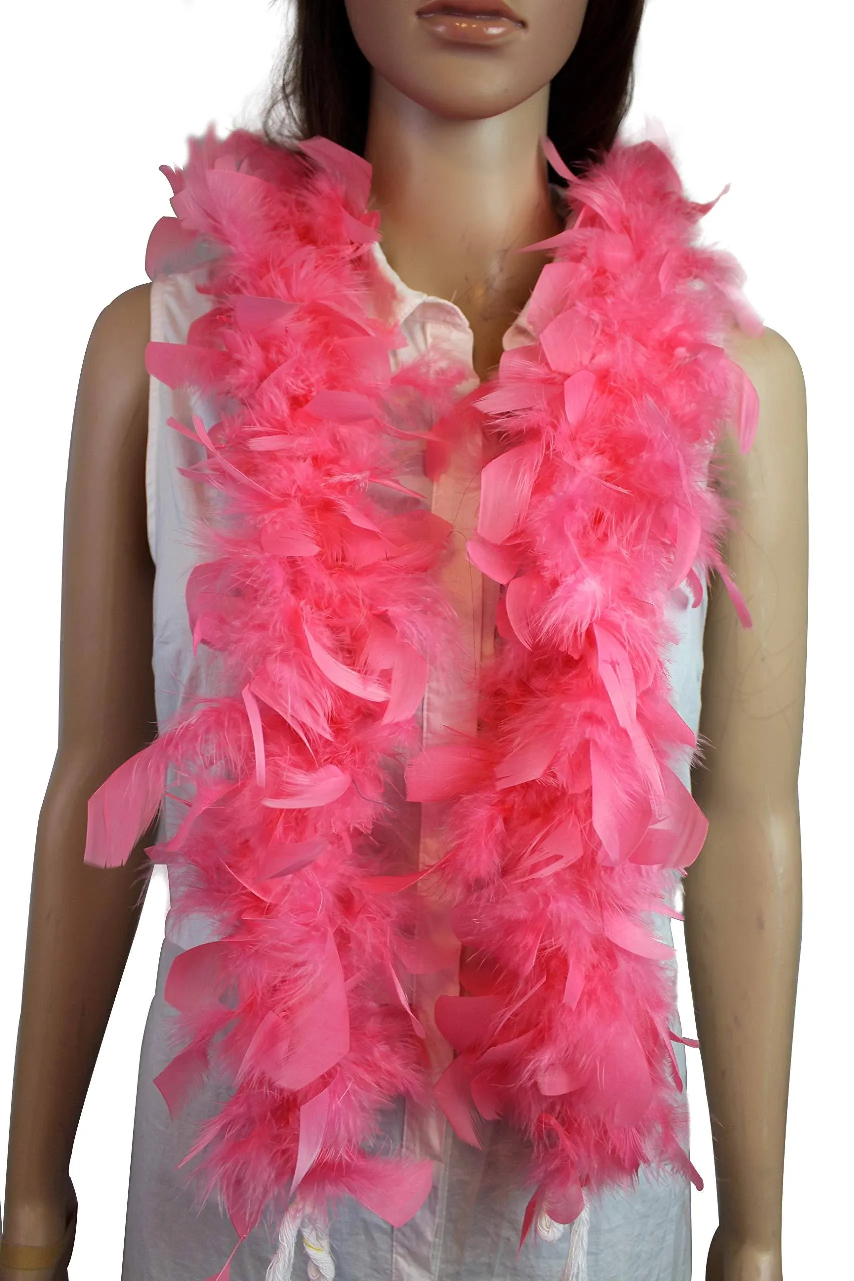 Kids Feather Boa 25 Gram, 4 Feet Long Chandelle Feather Boa, Great for Party, Kids Party, Halloween Costume, Christmas Tree, Decoration (Blush Pink)