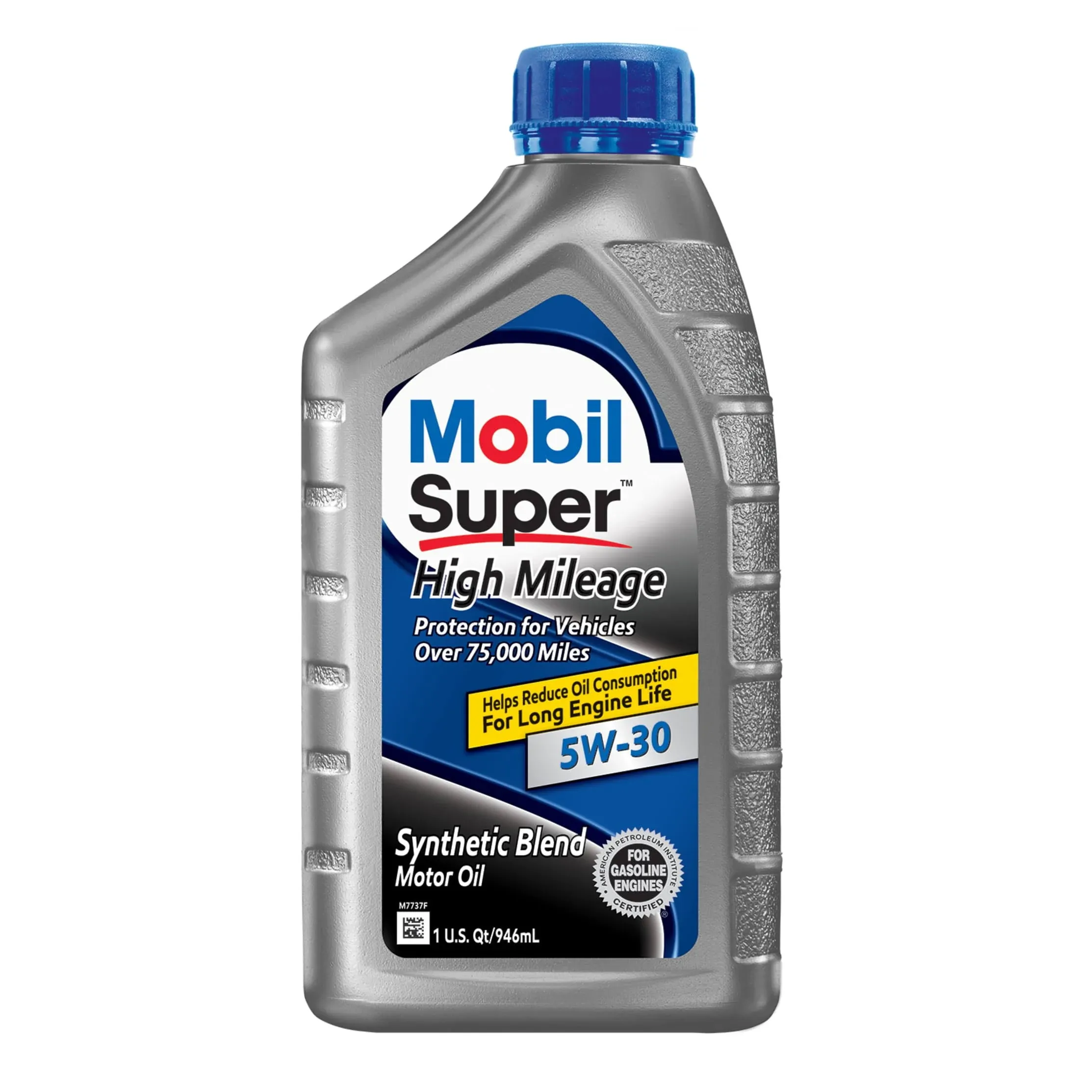 Mobil Super (112906-6PK) High Mileage 5W-30 Motor Oil - 1 Quart, (Pack of 6)