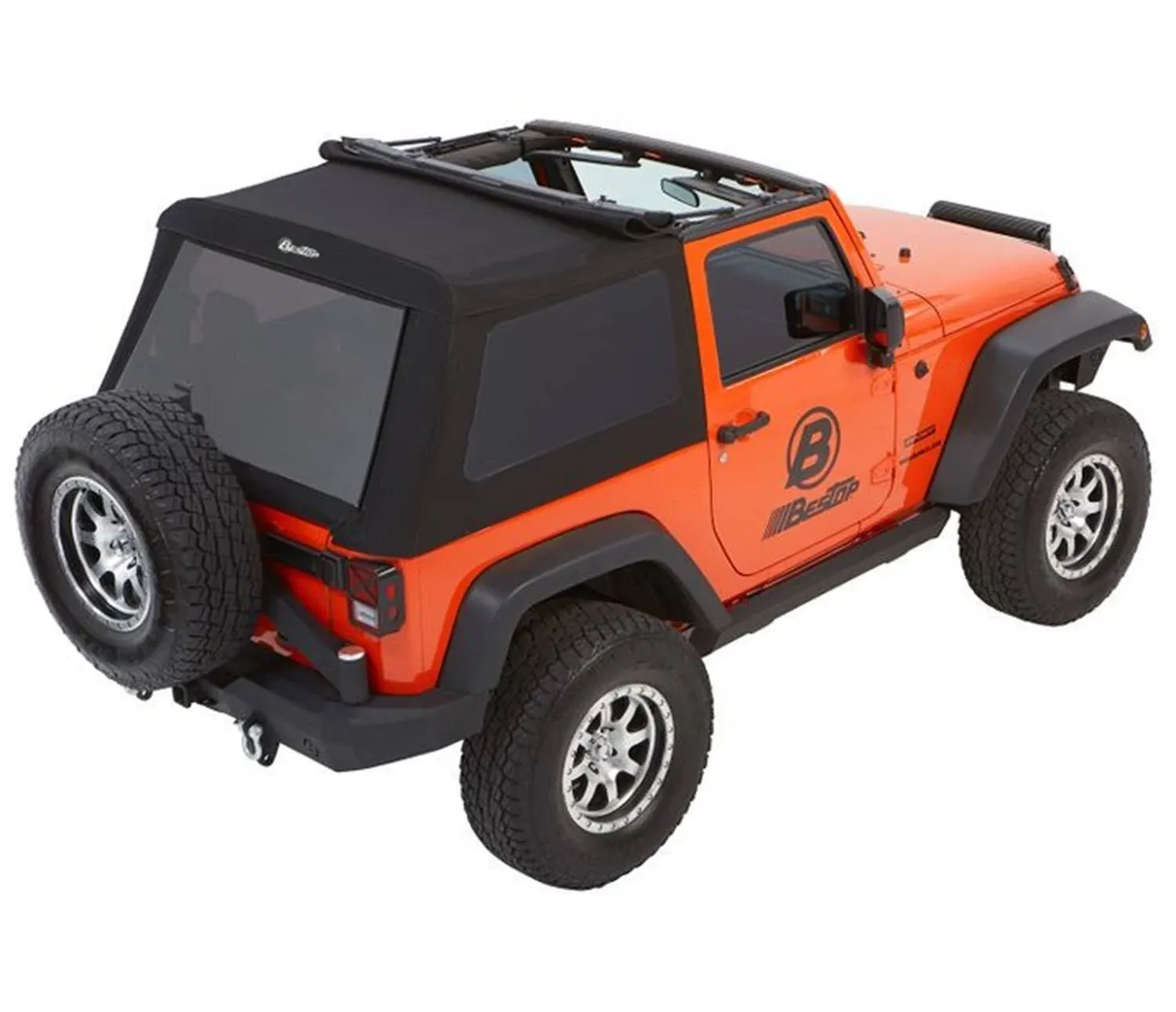 Bestop 54922-35 - Trektop NX Glide Convertible Soft Top - (Black Diamond)