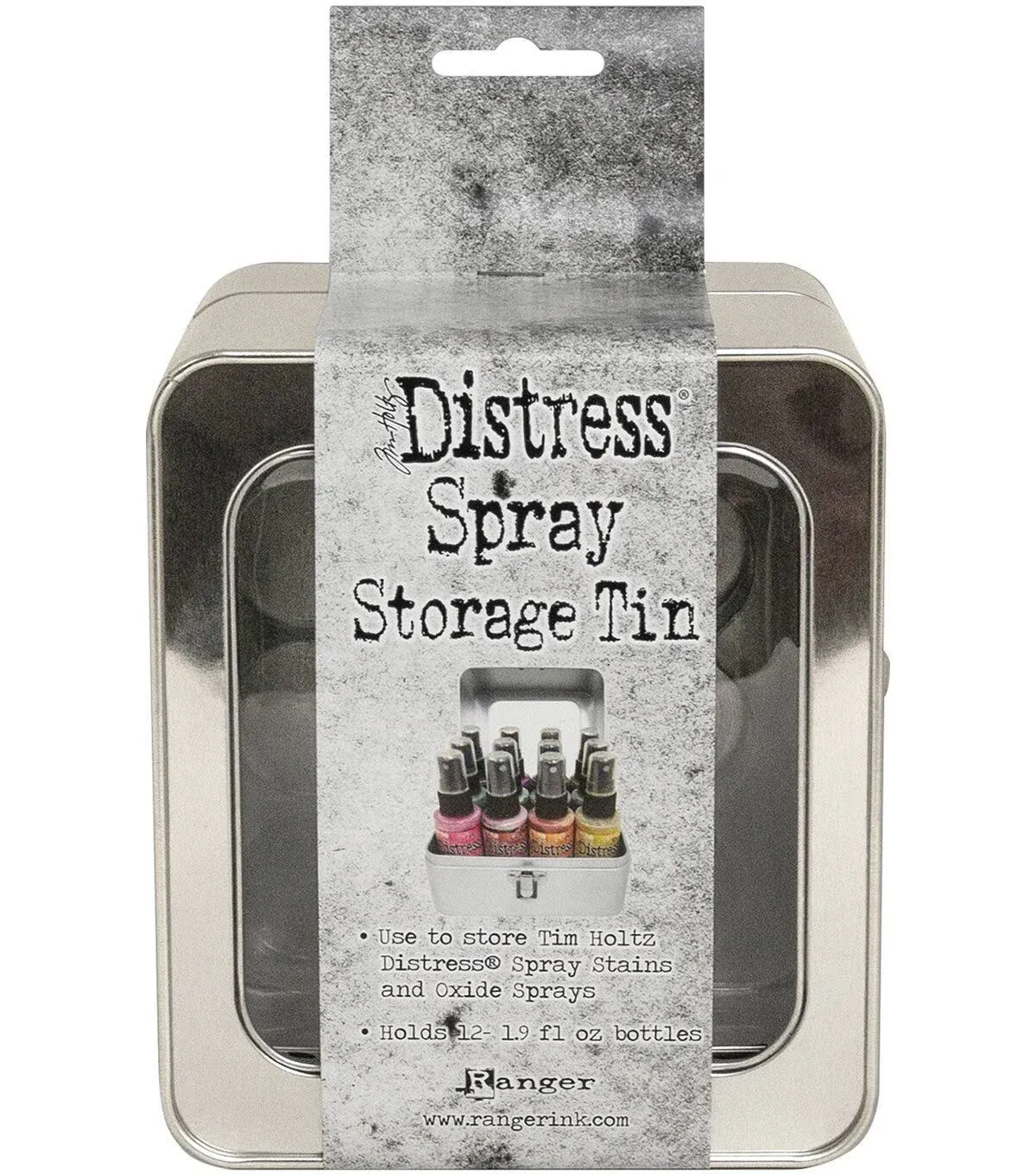 Ranger Distress Spray TIN Holds 12, Aluminum, One Size