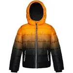 Rokka&Rolla Boys' Heavy Winter Puffer Coat Bubble Jacket-Amber Orange, Size 4-5