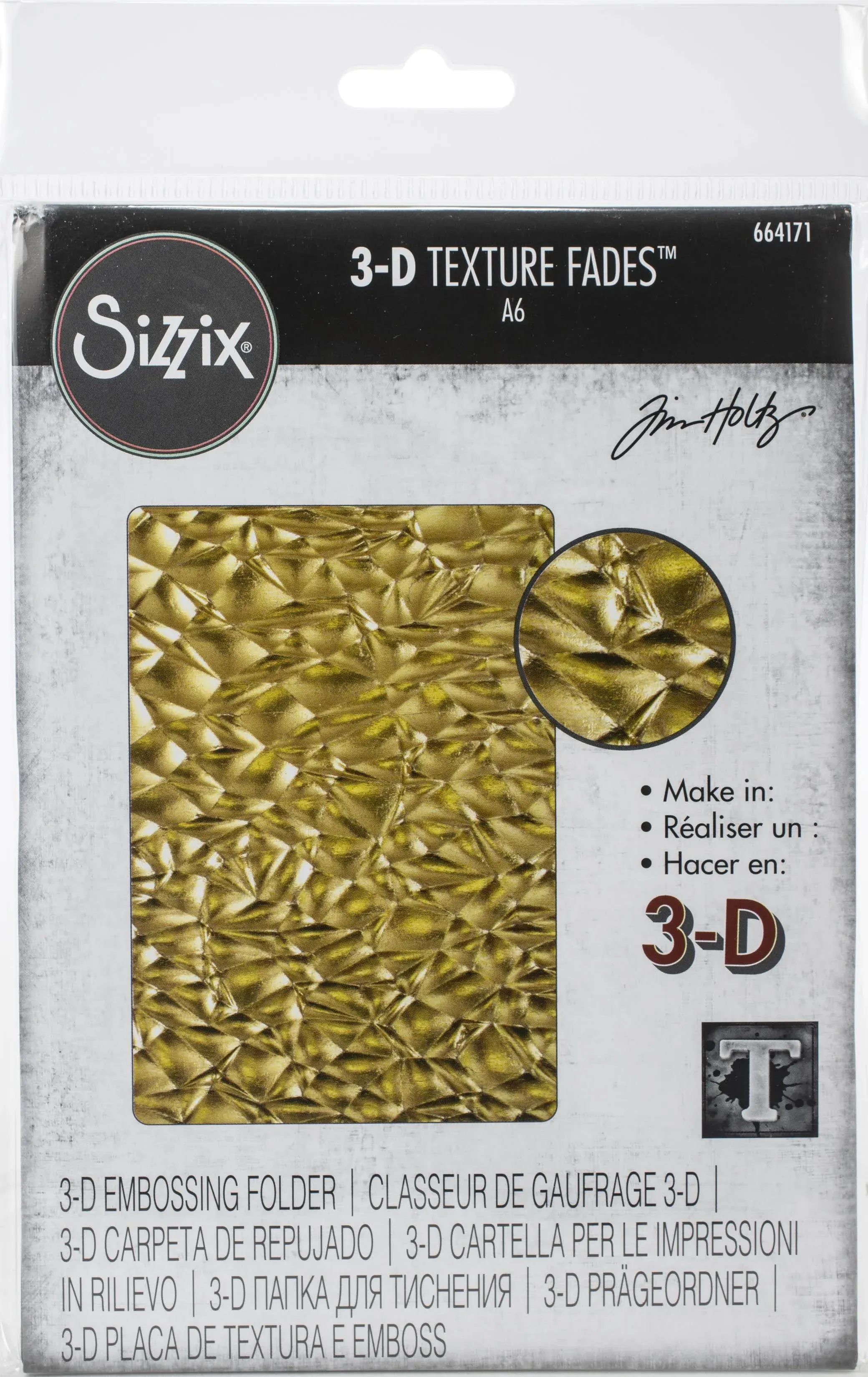 Sizzix Tim Holtz Dies, us:one size, Crackle Folder