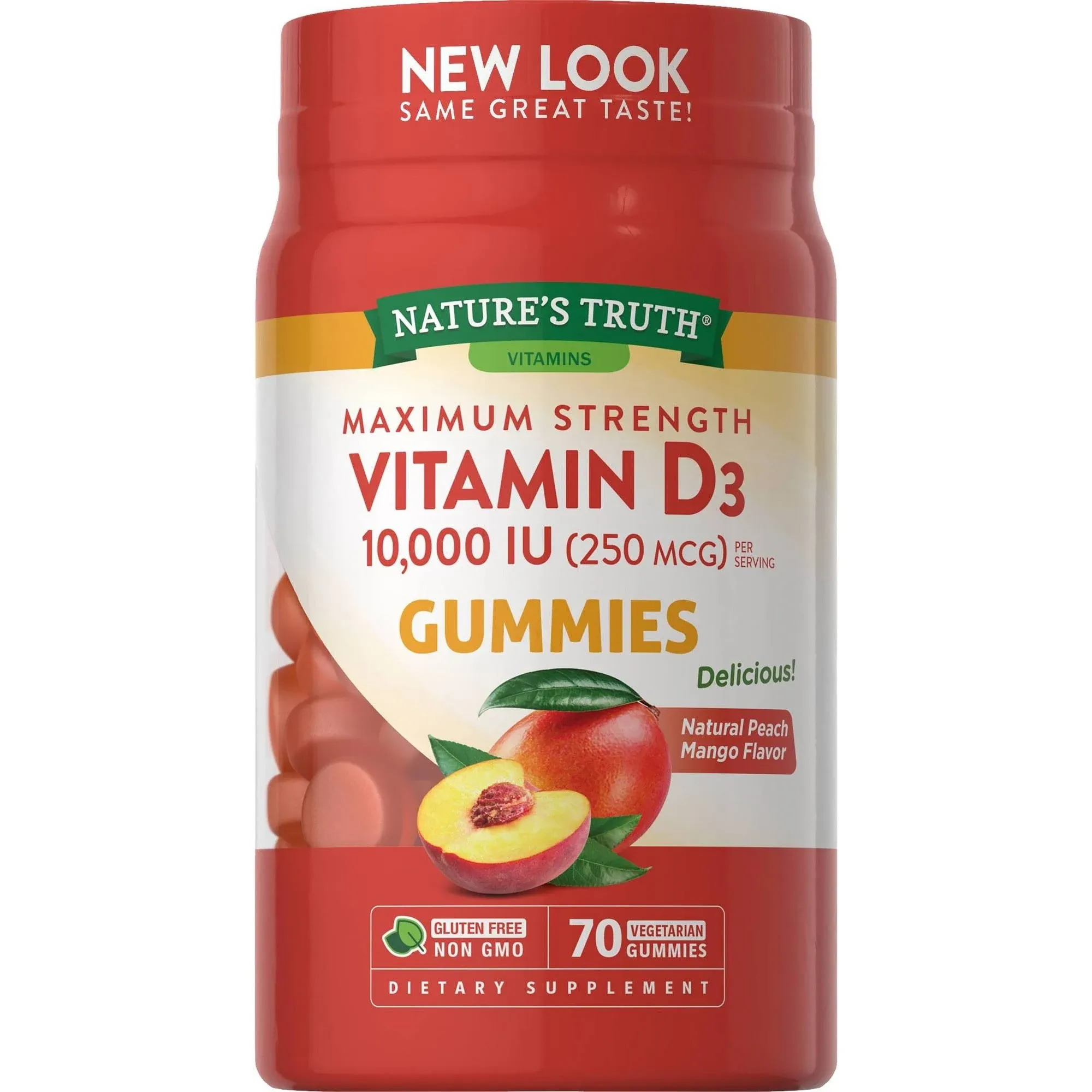 Nature's Truth Vitamin D3 10,000 IU Gummies - 70 Gummy