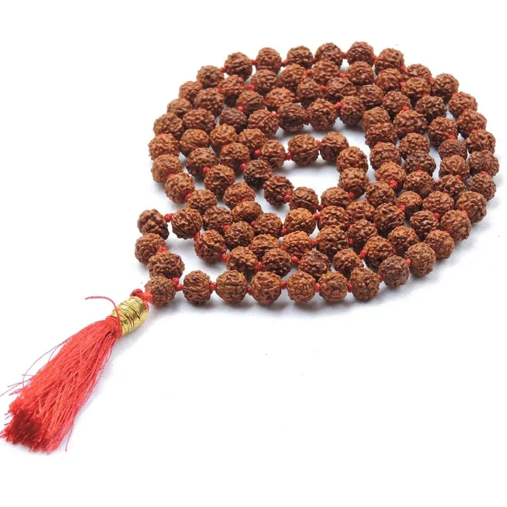 HealthGoodsIn Meditation Japa Rudraksha Mala with 108 + 1 Beads 8-9 mm Sized ...