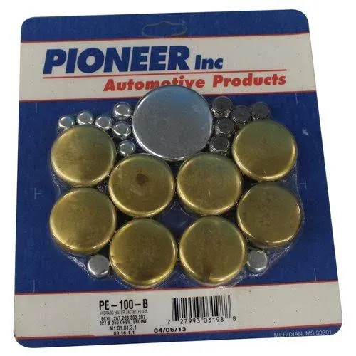 Pioneer PE100B Brass Freeze Plugs Plug Kit Chevy 283 305 327 350 383 5.0 5.7