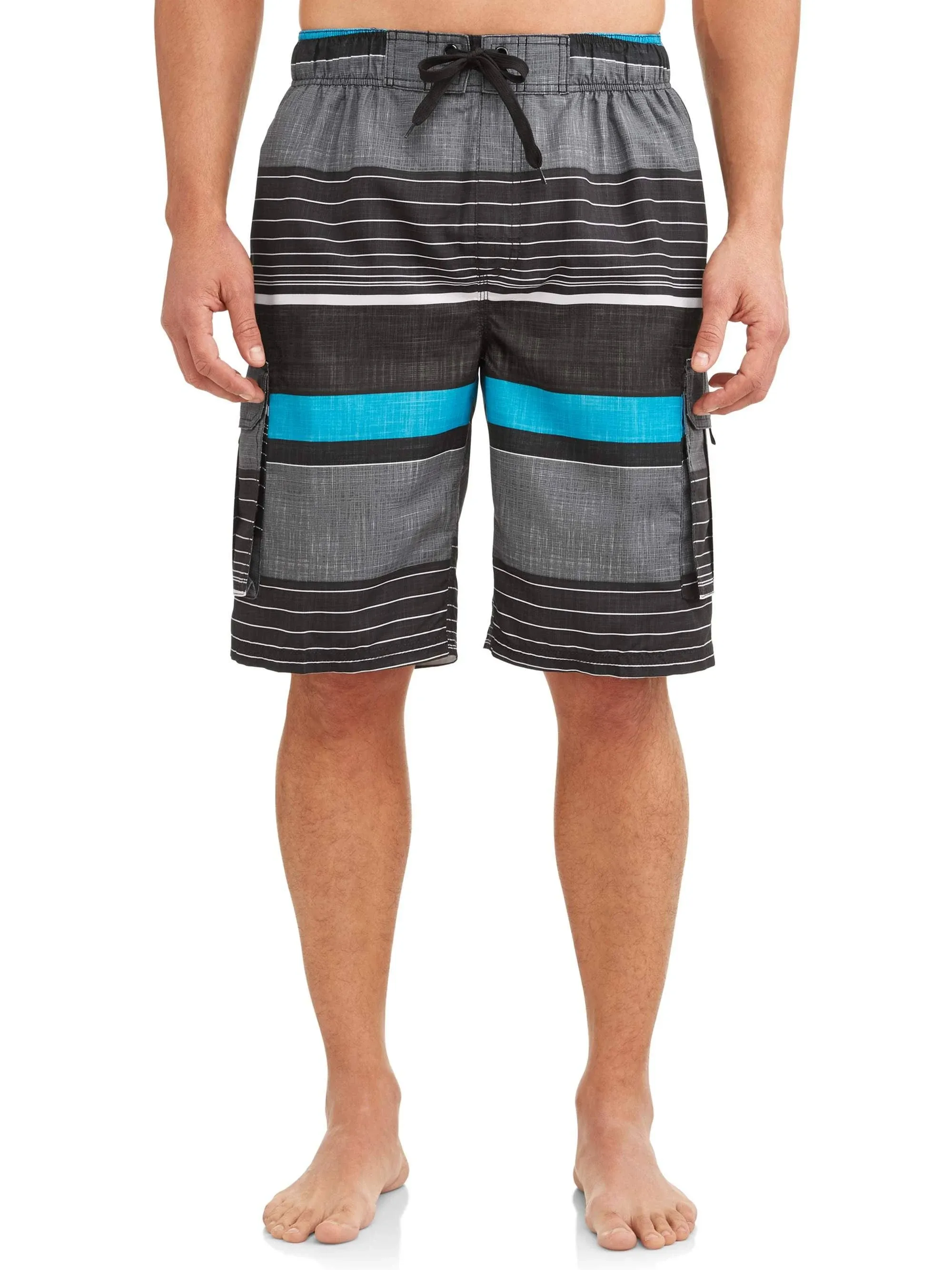 Kanu Surf Mens Barracuda Swim Trunks (Regular &amp; Extended Sizes)