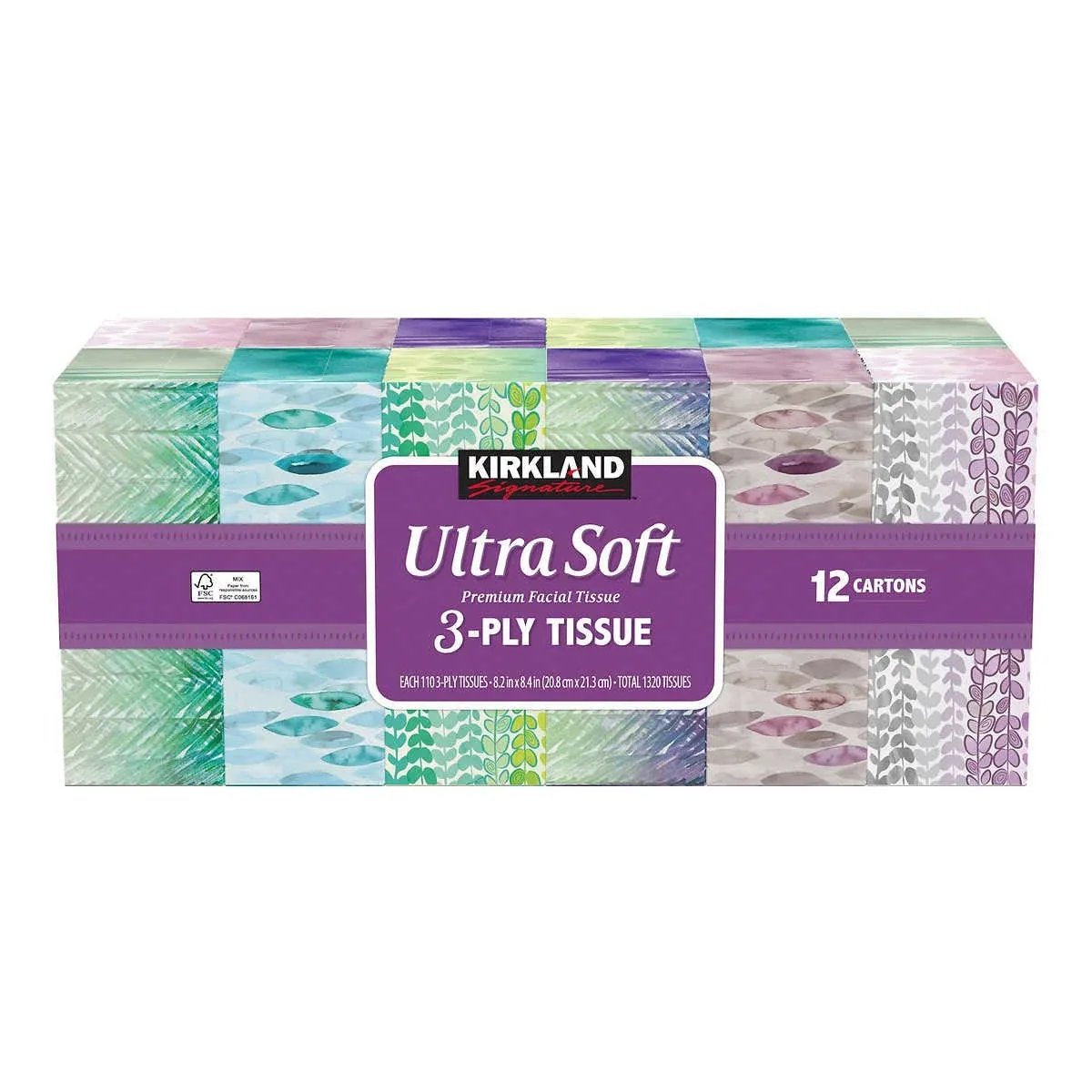 Kirkland Signature Ultra Soft Facial Tissue 3-ply