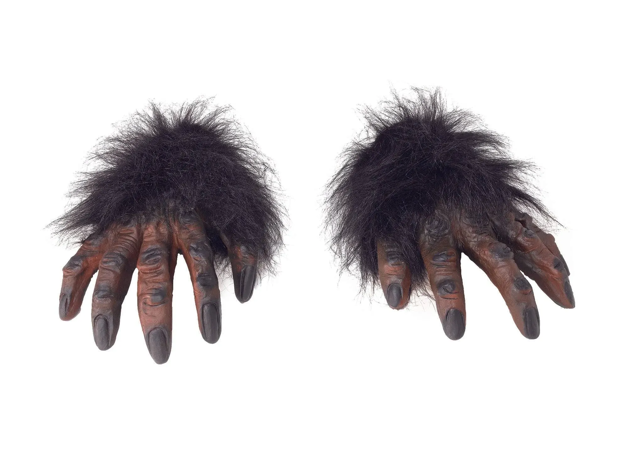 Realistic Brown Hairy Hands (1 Pair) - Perfect Accessory for Halloween, World Book Day, Pranks, Cosplays, & More