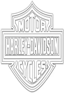 Chroma Decal Harley Davidson Logo Cutz