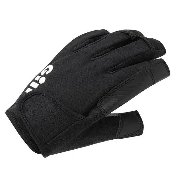 Gill Deckhand Sailing Gloves Short Finger with 3/4 Length Fingers - 50+ UV Sun Protection & Water Repellent