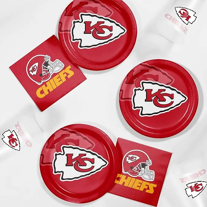 56 Pc. NFL Kansas City Chiefs Tailgating Kit - 8 Guests