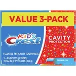 Crest Kid's Cavity Protection Sparkle Fun Flavor Toothpaste, 4.6 oz