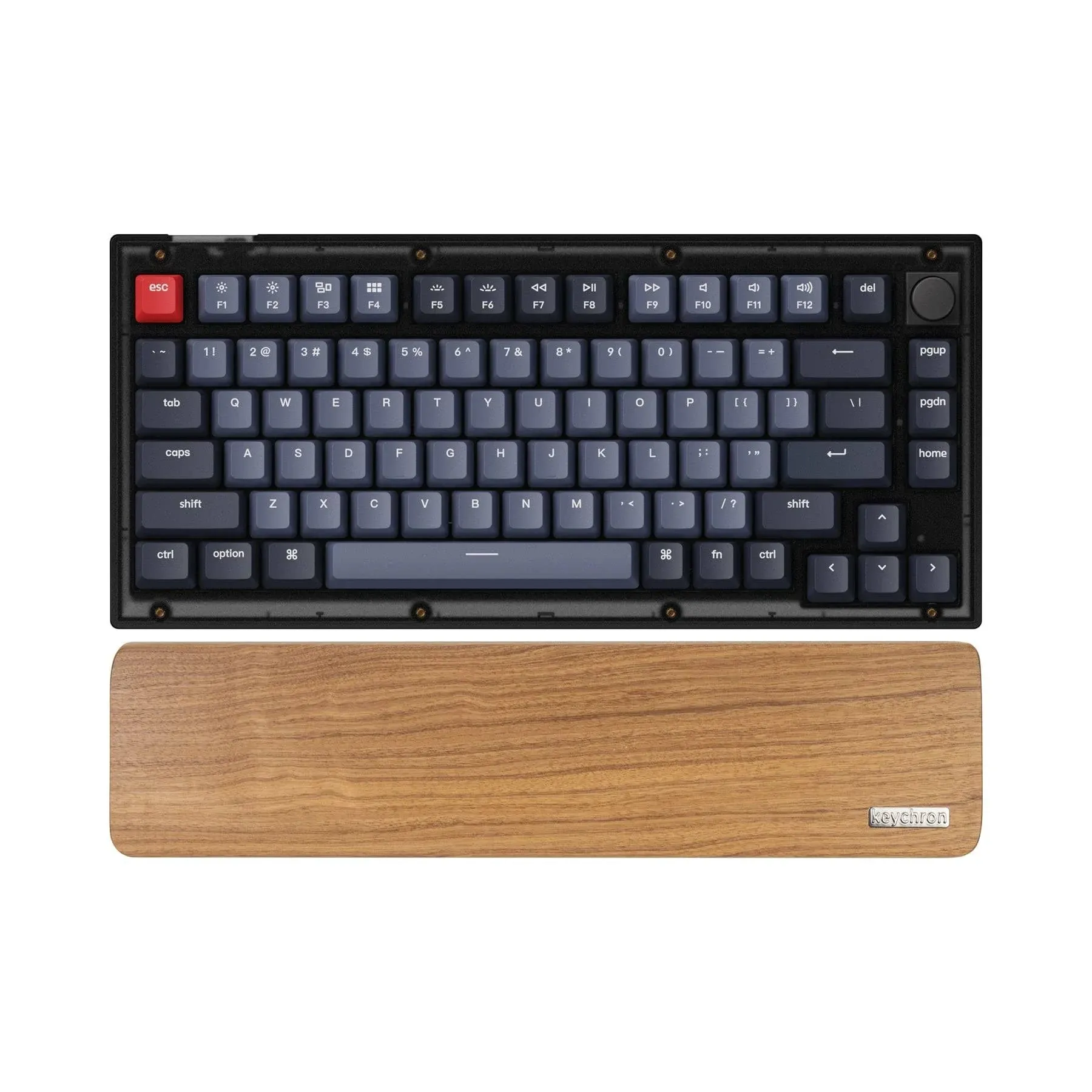 Wooden Keyboard Wrist Rest Palm Rest for Keychron K12 / Q4 / Q4 Pro / V4 / Q60 Mechanical Keyboard