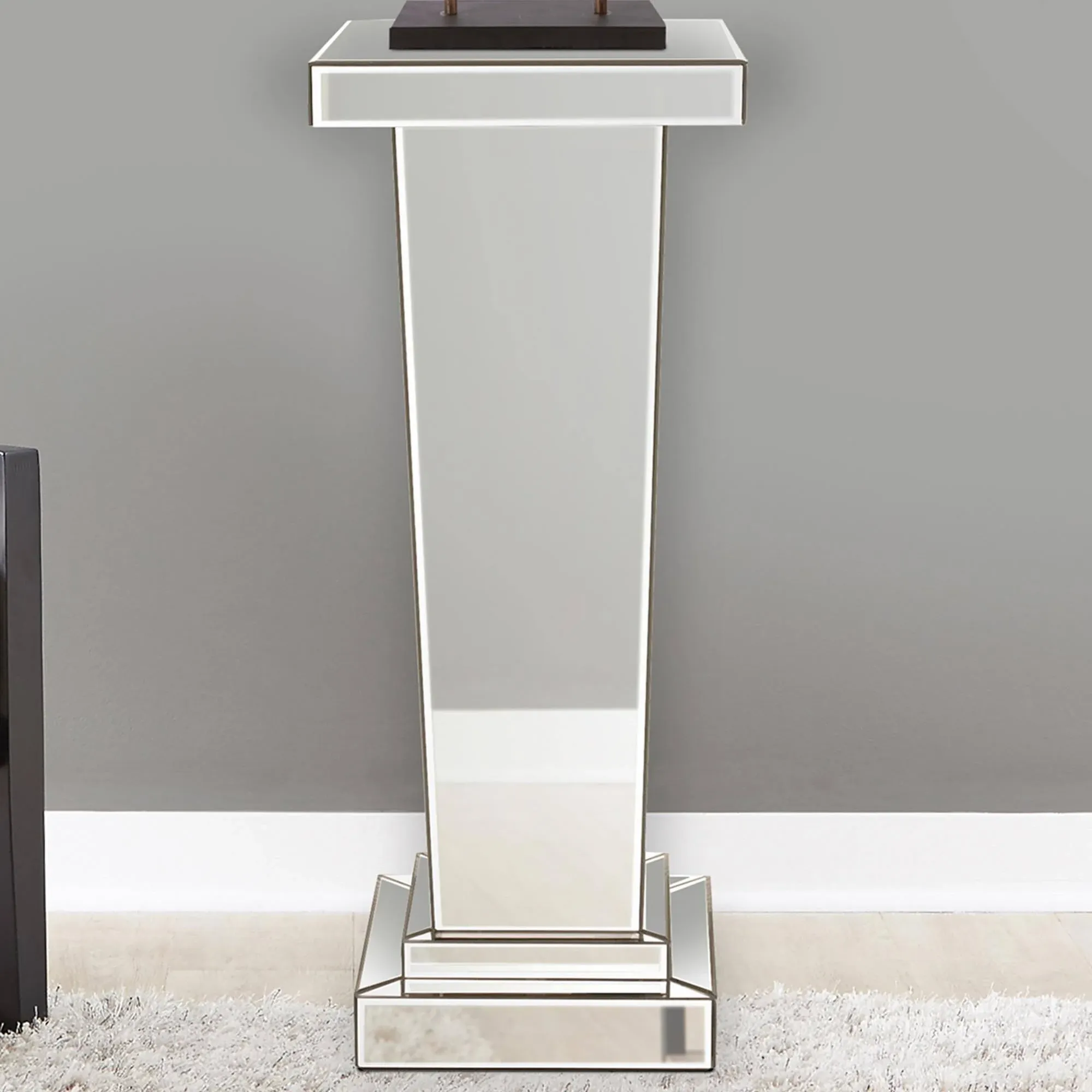 Howard Elliott Carina Tapered Mirrored Pedestal, 15"x15"x36" - Contemporary - Decorative Objects And Figurines - by GwG Outlet | Houzz