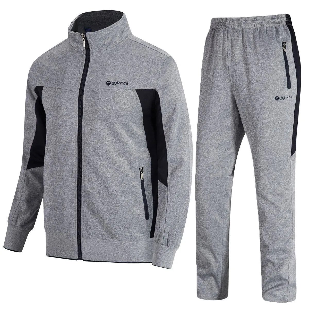 Gopune Men's Athletic Tracksuit Full Zip Warm Jogging Sweat Suits