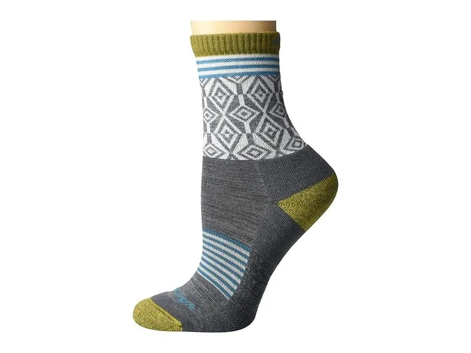 Women's Gray Sobo Light Cushion Wool Hiking Socks