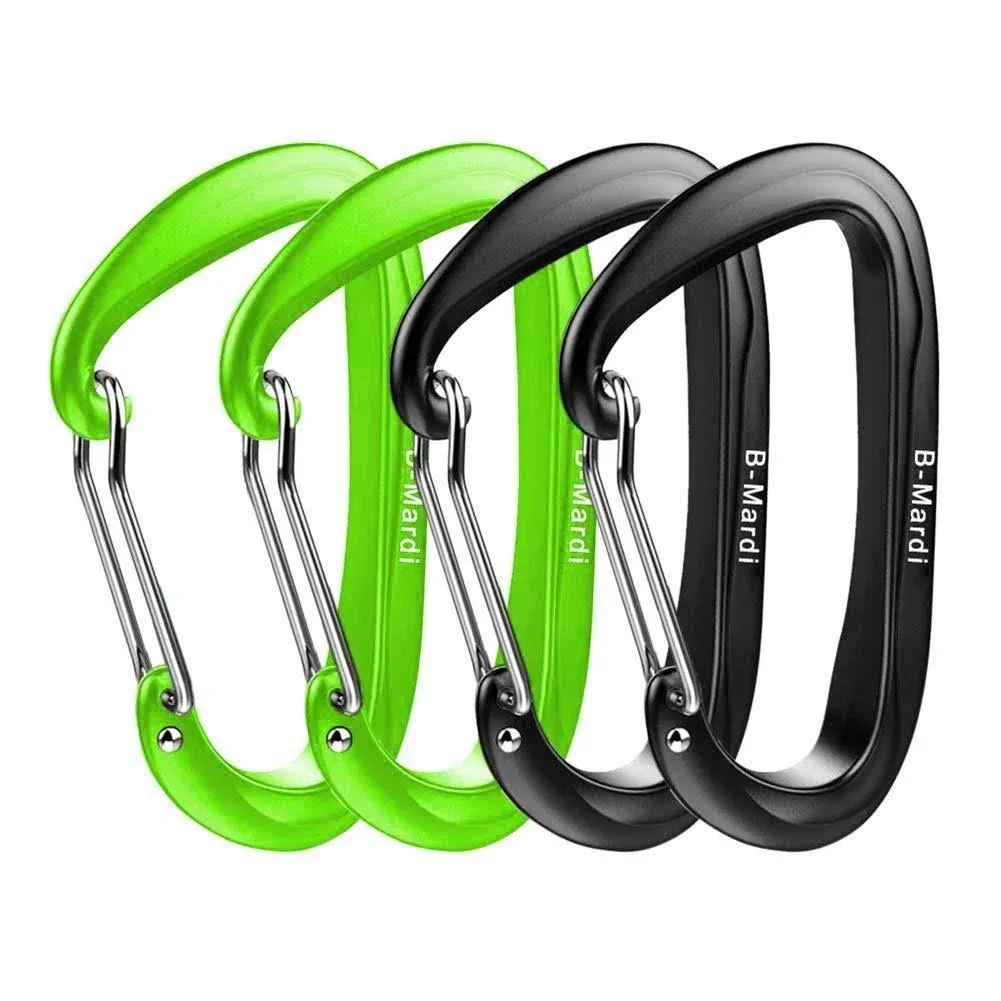 Carabiner Clips Heavy Duty 12kN (2697 lbs)-Lightweight Locking Carabiners for Camping, Hiking, Hammock, Dog Leash Harness, Outdoor and Gym etc, Keychains& Utility