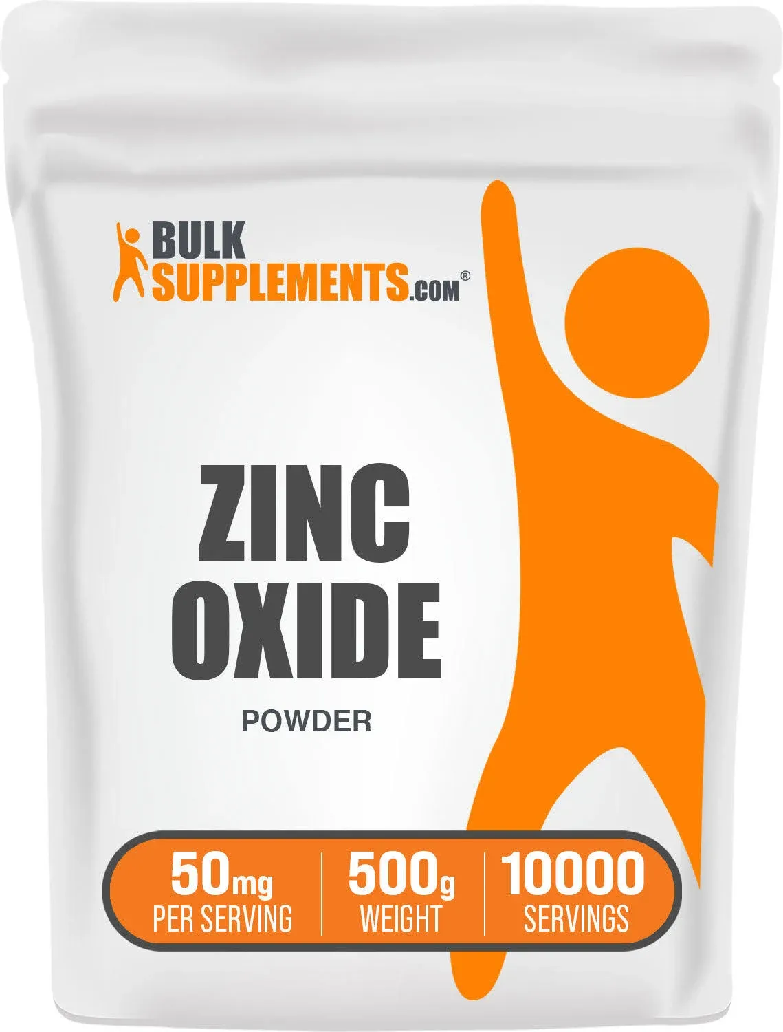 BulkSupplements Pure Zinc Oxide Powder (1 Kilogram)