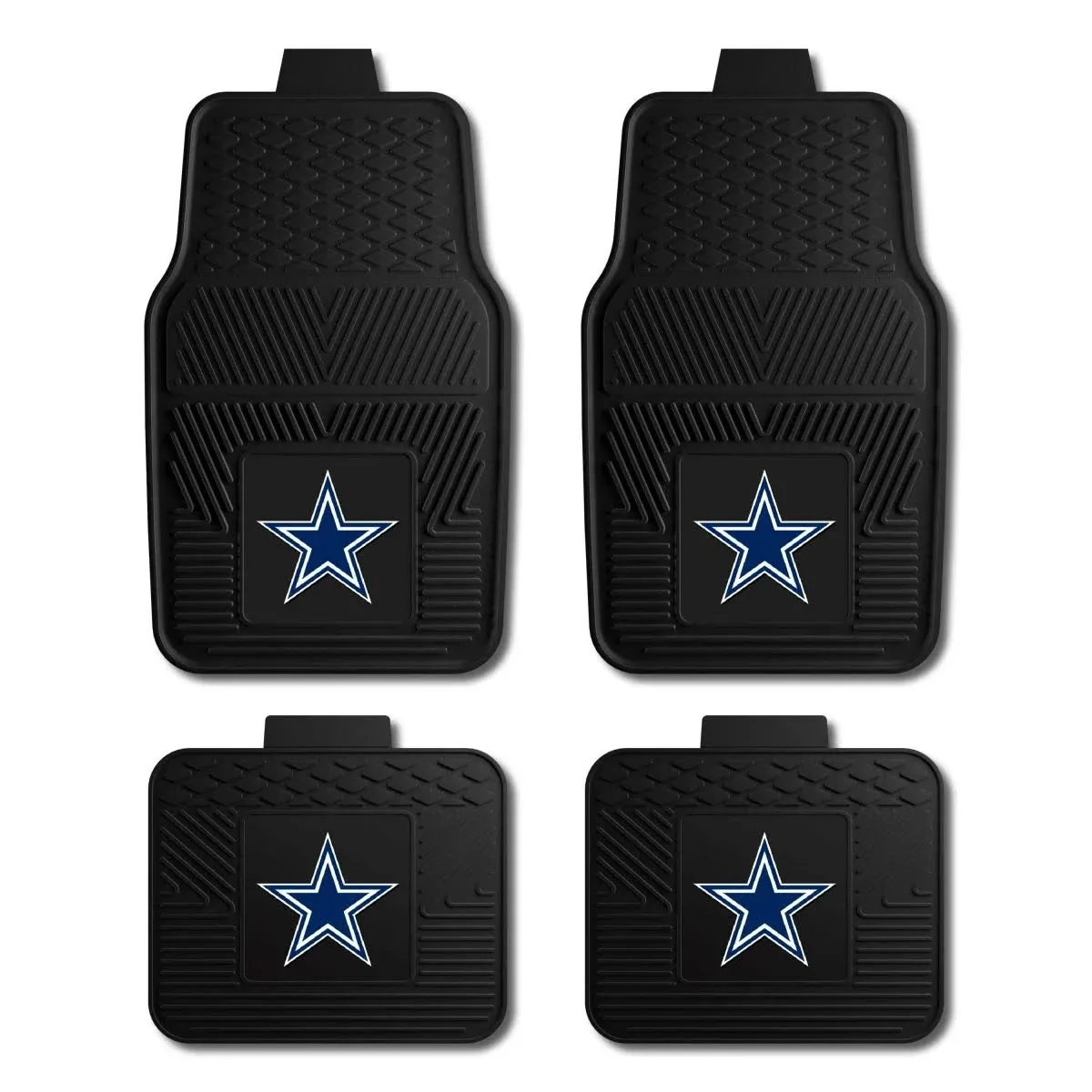 NFL Vinyl Car Mat Set 4Pc Dallas Cowboys