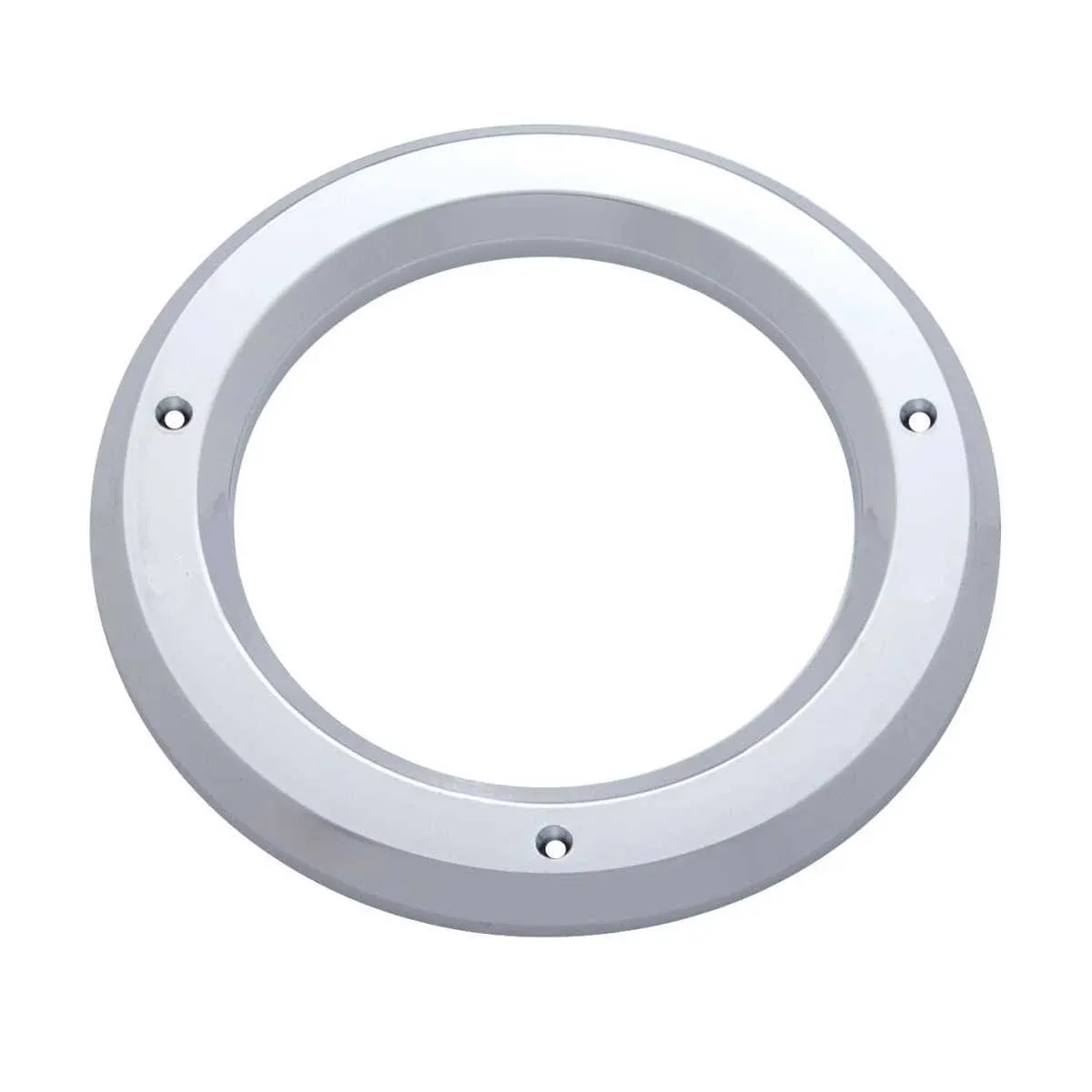 Round Chrome Plastic 4" Bezel W/O Visor