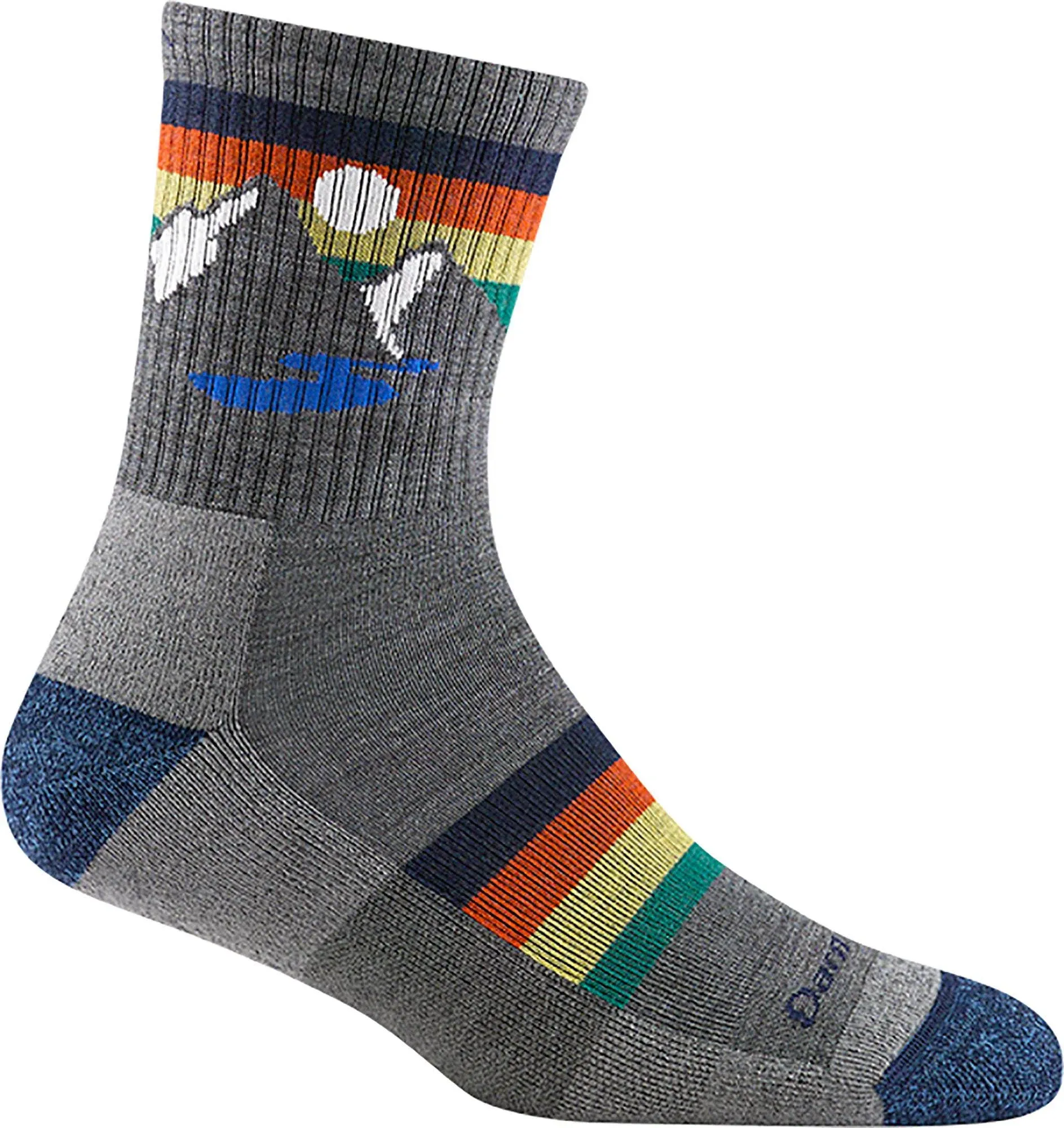 Darn Tough Kids Sunset Ridge Jr. Micro Crew Lightweight Sock Gray / S