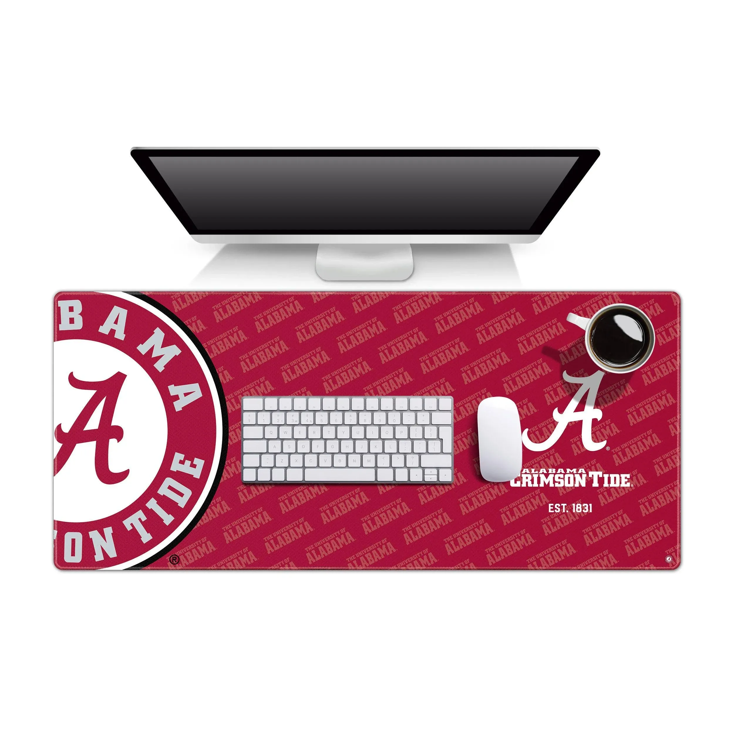 Sportula Alabama Crimson Tide 35.4" x 15.7" Polyester Desk Pad Lowes.com