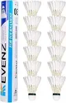 KEVENZ Goose Feather Badminton Shuttlecocks with Great Stability and Durability, High Speed Badminton Birdies