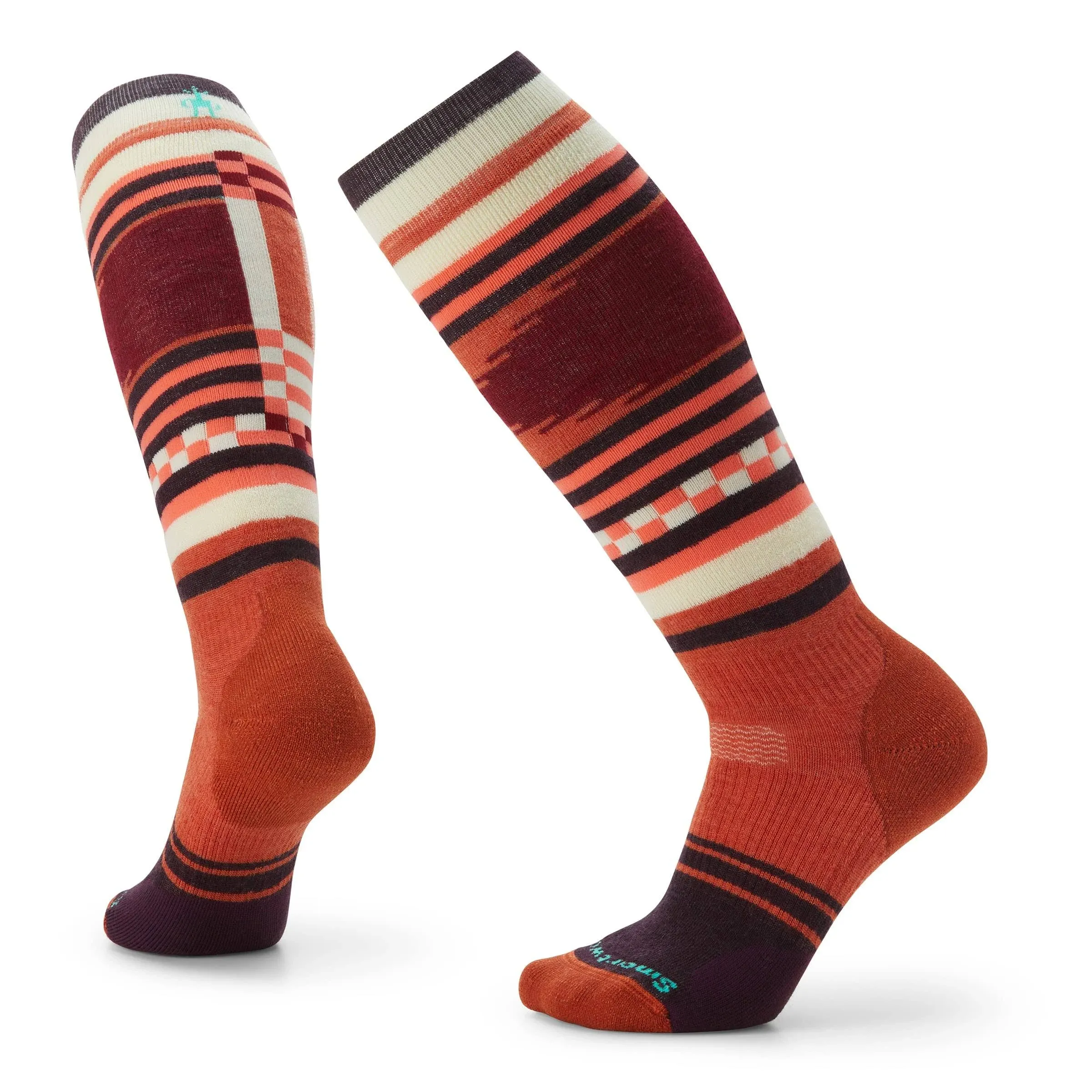 Smartwool Women's Snowboard Pattern Full Cushion Merino Wool Over The Calf Socks