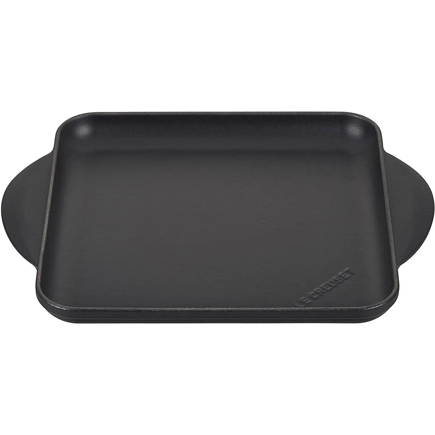 Le Creuset Enamaled Cast Iron Square Griddle, 9.5", Licorice