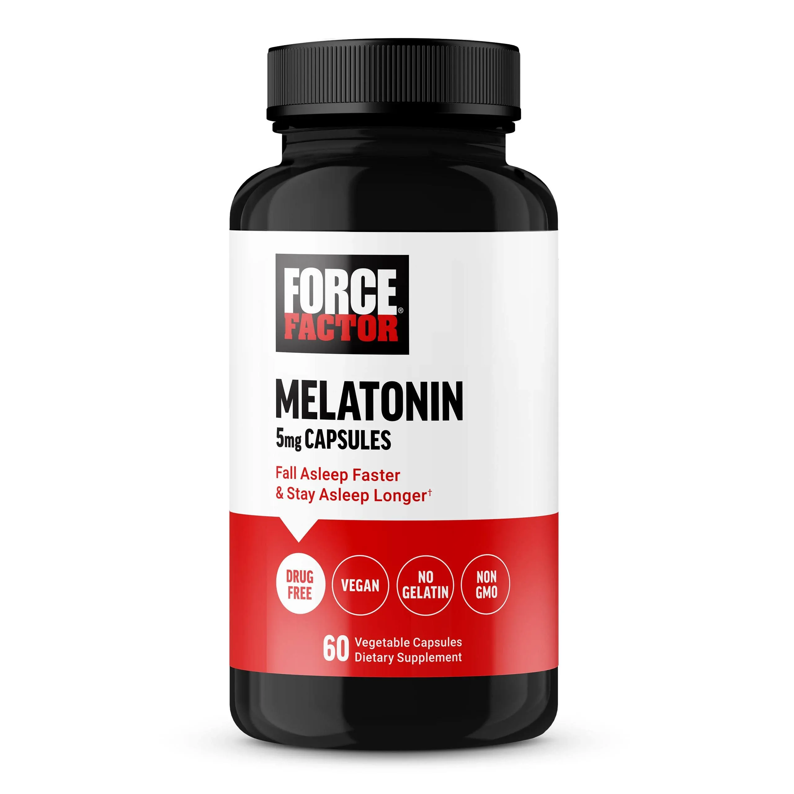 Force Factor, Melatonin, 5 mg, 60 Vegetable Capsules