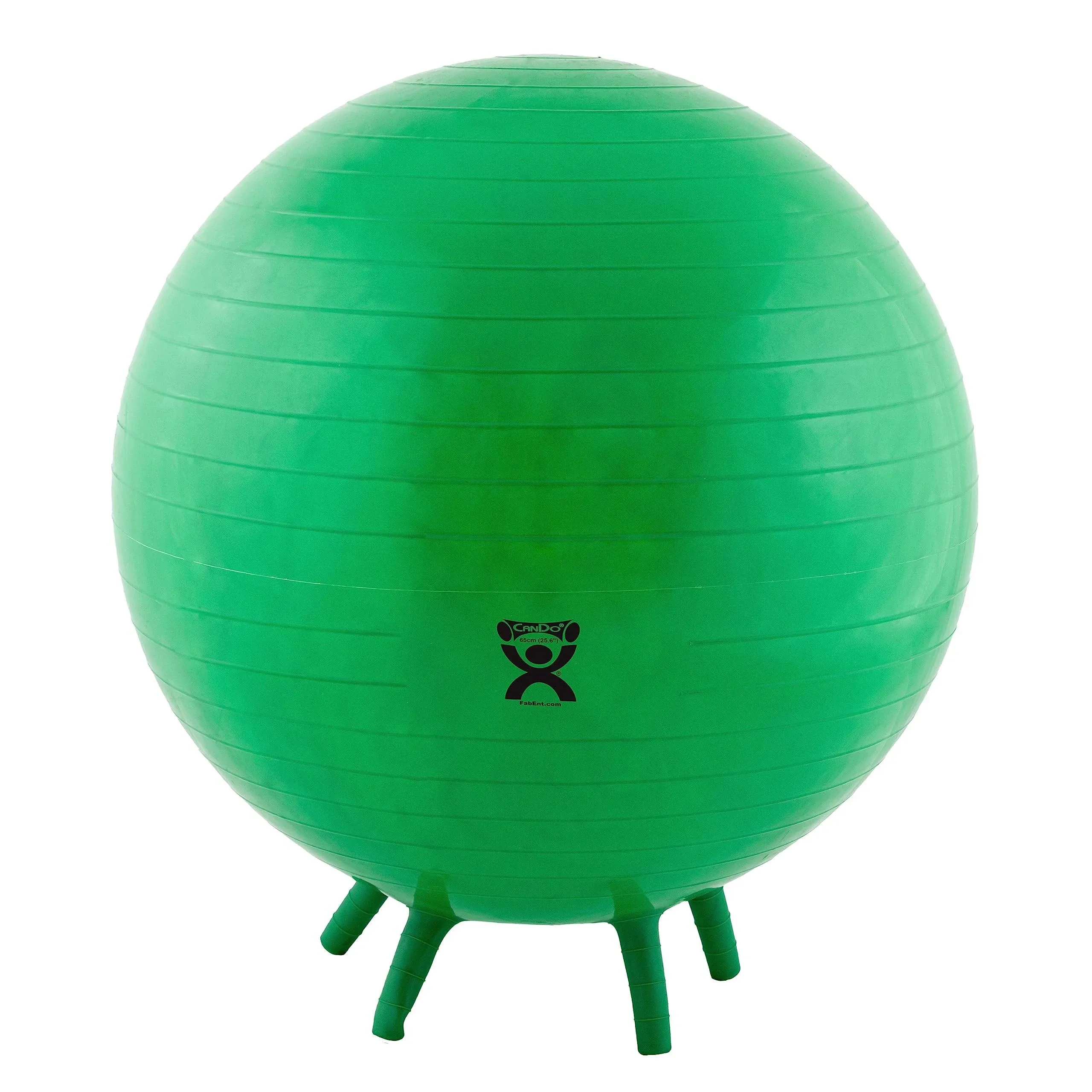 CanDo 26 in. Inflatable Exercise Ball with Stability Feet - Green